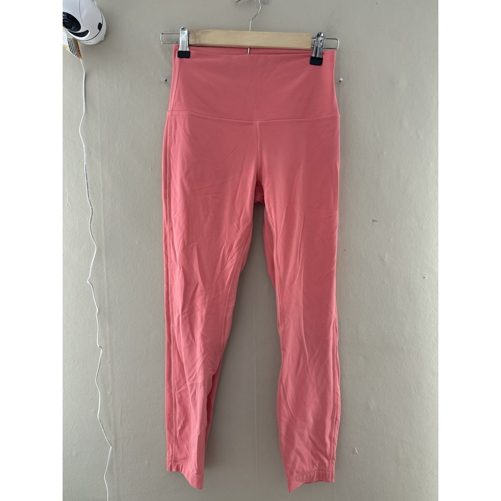 Lululemon‎ Womens Align High Rise Legging 25" Size 6  Pink Athletic Gym Yoga
